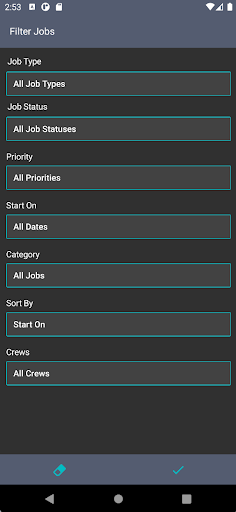 Android application Univerus Field screenshort
