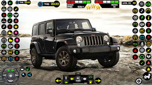 Android application Uphill Mountain Jeep Driver 3D screenshort