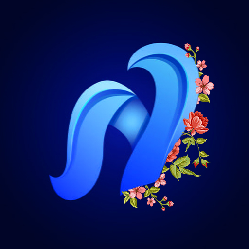 Name art with photo logo