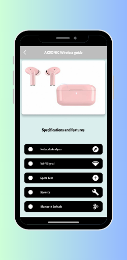 Android application AKSONIC Wireless Earbud Guide screenshort