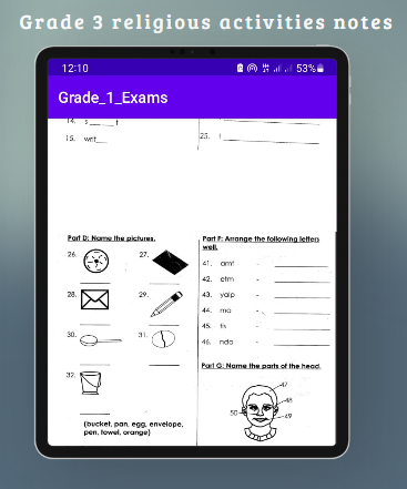 Android application Grade 3: Cre cbc notes screenshort