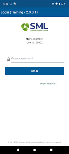 Android application Reap Connect screenshort