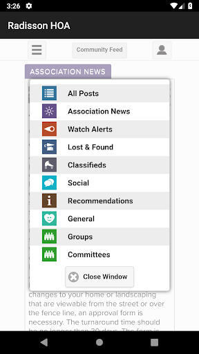 Android application Radisson HOA screenshort