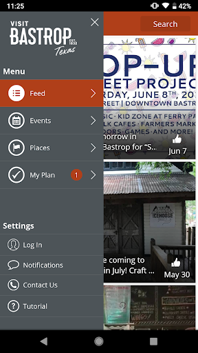 Android application Visit Bastrop Texas screenshort