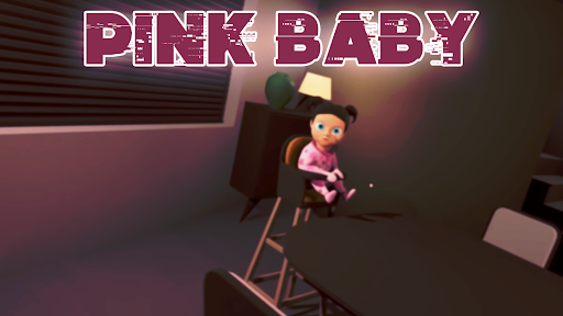 Pink Baby in Scary House