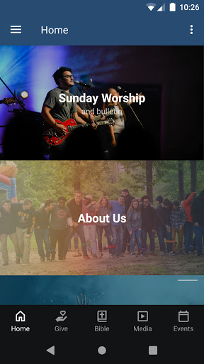 Android application University Heights Church screenshort