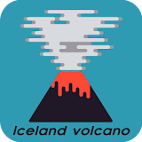 Iceland volcano icon