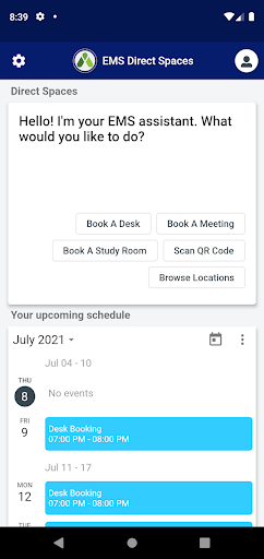 Android application Direct Spaces for Intune screenshort