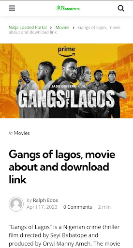Naija Loaded Portal Screen 2