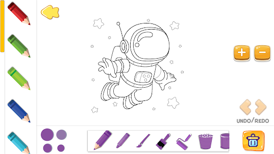 Astronaut Coloring Book Space