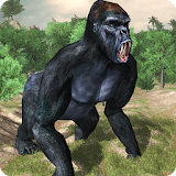 Angry gorilla vs Dinosaur: Wild Jungle Battle icon