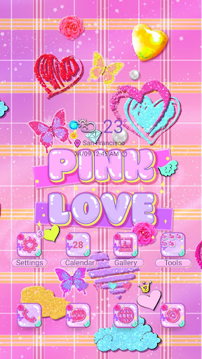 YEAH! PINK LOVE - Wallpaper Screen 2
