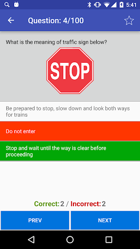 Texas DMV Practice Test Screenshot 3 - AppWisp.com