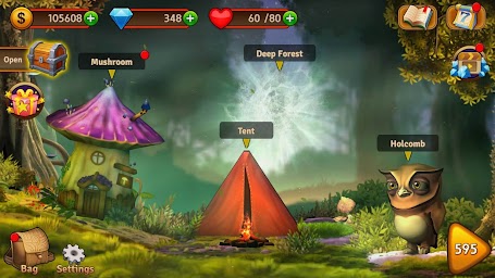 Match 3 Games - Forest Puzzle