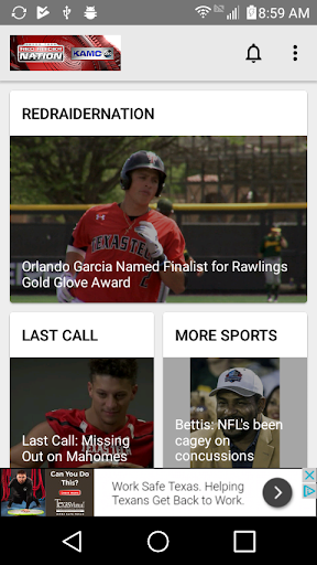 Android application Red Raider Nation KAMC screenshort