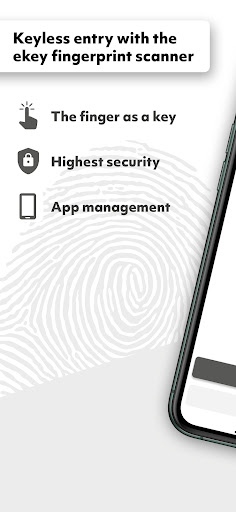 Android application ekey bionyx screenshort