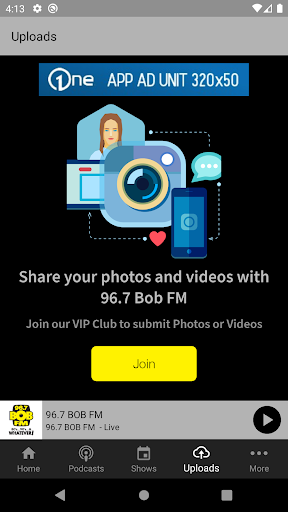 96.7 Bob Radio Screen 3