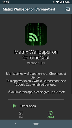 Matrix Wallpaper on Chromecastのおすすめ画像1
