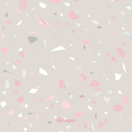 카카오톡 테마 - 테라조 패턴_소프트 핑크화이트 logo