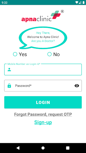 Android application ApnaClinic screenshort