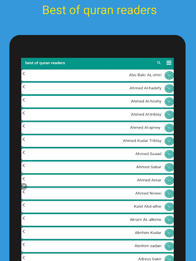 Listen to best of Quran Reader