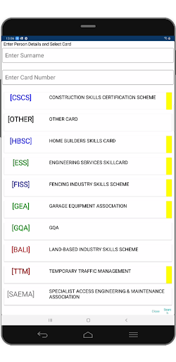 Induction Manager Screen 3