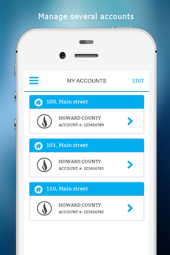 Android application Howard County Utilli screenshort