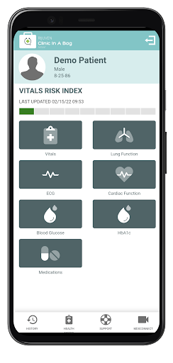 Android application CIaB Patient screenshort