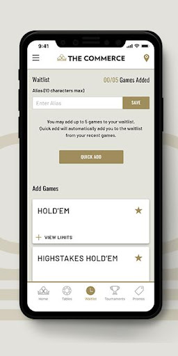 Android application The Commerce Casino & Hotel screenshort
