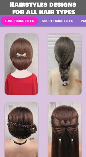 Android application Girls Hairstyle Step By Step screenshort