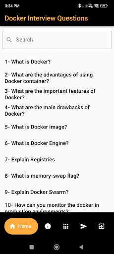 Android application Docker Interview Question screenshort