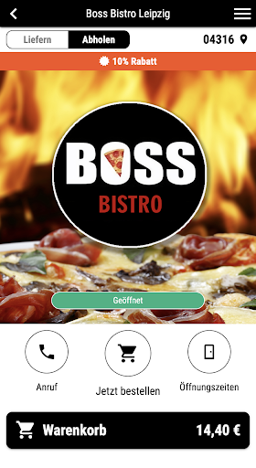 Android application Boss Bistro Leipzig screenshort