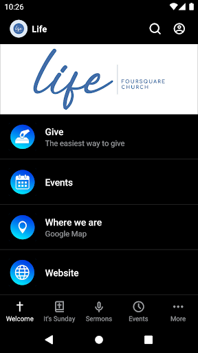Android application Life Foursquare Church screenshort