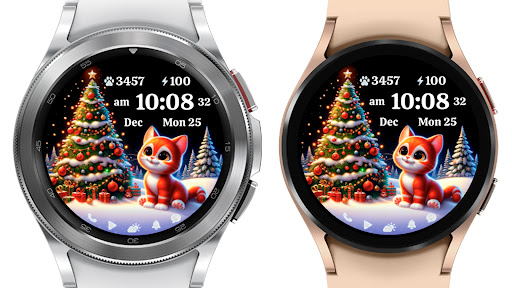 AZ274 Christmas Watch Cat Face screenshot 2