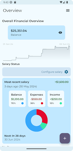 Android application BudgetBuddy screenshort