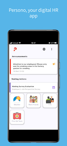 Android application PersonoHR screenshort
