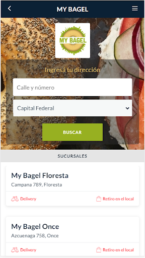 Android application My Bagel screenshort