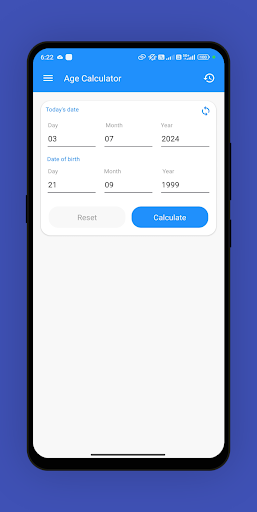 AGE Calculator (DOB) How U Old Screen 2