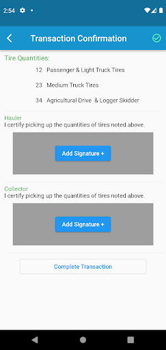 Scrap Tire Tracking (CRM STTS) Screen 3