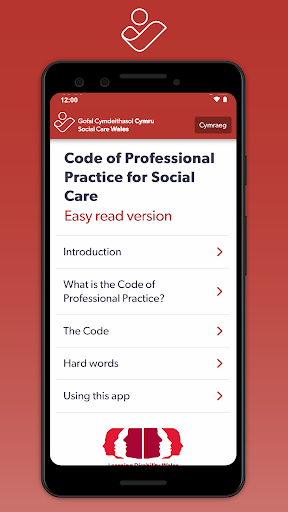 Android application Easy Read Social Care Code screenshort