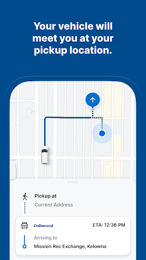 Screenshot of BC Transit – OnDemand