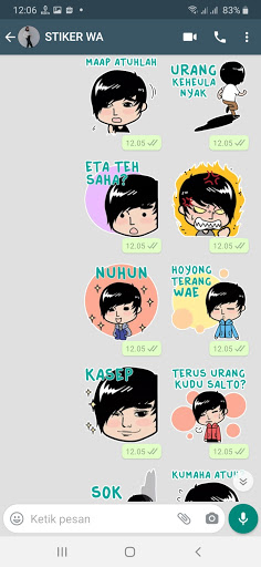Stiker WA Bahasa Sunda Lucu WAStickerapps