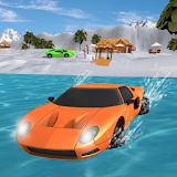 Water Surfer Floating Luxury Car icon