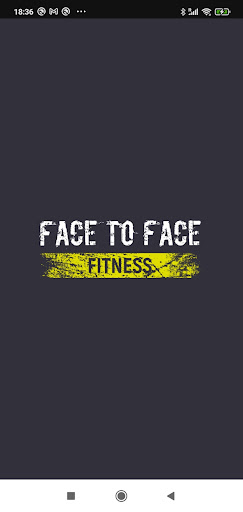 Android application FACE TO FACE fitness screenshort