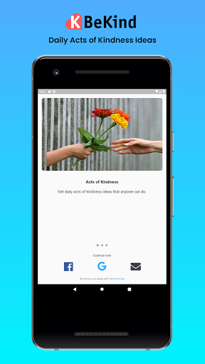Android application BeKind: Acts of Kindness Ideas screenshort