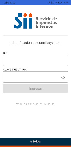 Android application e-Boleta screenshort