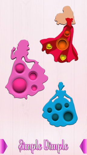 Android application Pop It Princess ASMR Doll Toys screenshort