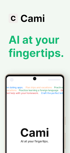 Android application Cami - AI at your fingertips screenshort