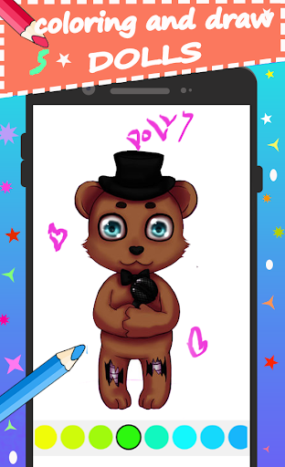 Freddy Fnaf Coloring Book Screen 3