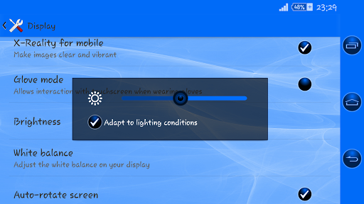 Smoke Blue Xperien Theme
